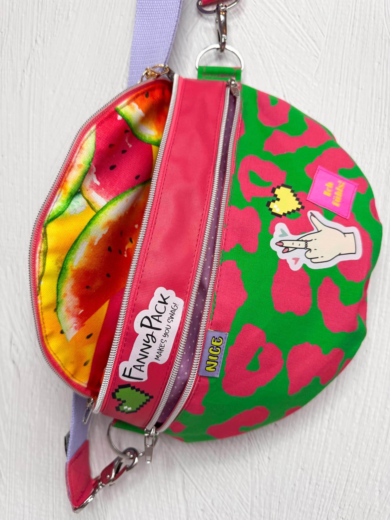 Schnittmuster Crossbag FannyPack SUTRI + Videoanleitung : - Sewando