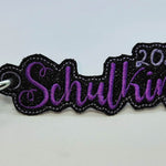 Stickdatei Anhänger Schulkind & Schultüte 2025 - Sewando