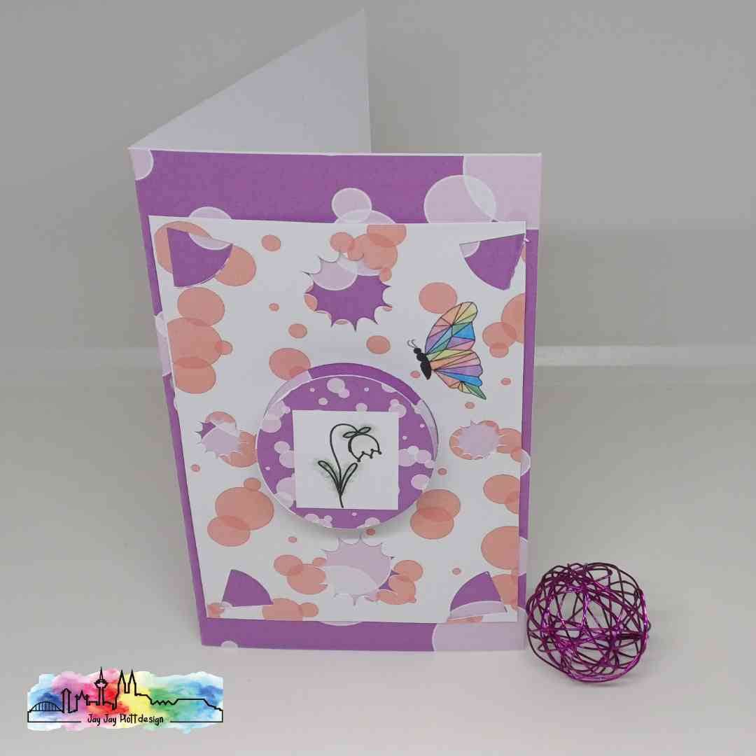 Digipapier-Set #122 (Bubbles, rot, orange, gelb, grün, lila) zum drucken, sublimieren und basteln - Sewando