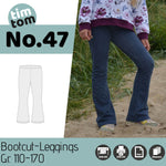 Schnittmuster timtom No.47 Bootcut-Leggings Gr. 110-170 - Sewando