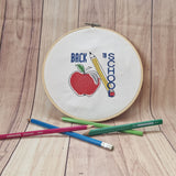 Stickdatei Spruch "Back to SCHOOL"