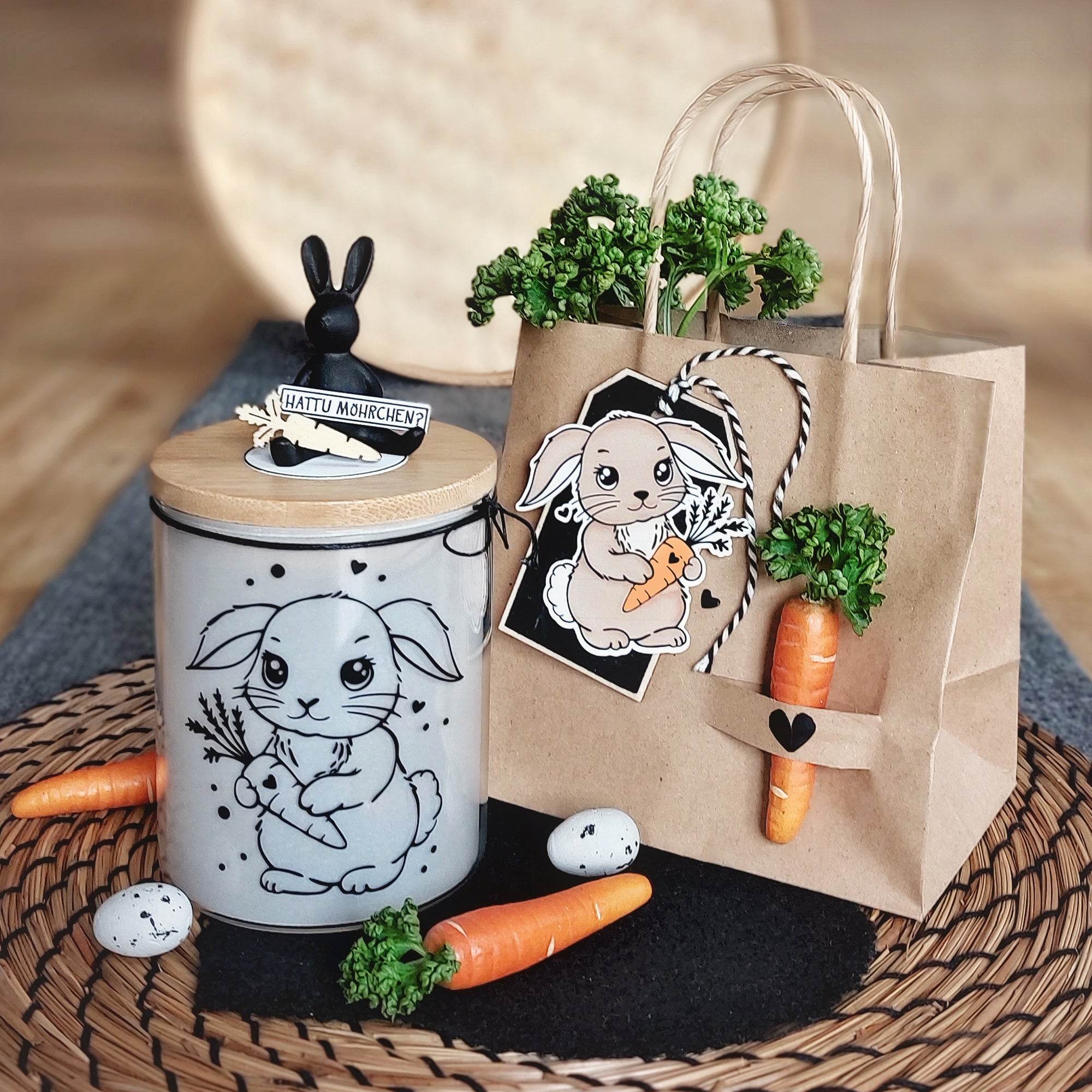 Plotterdatei Möhrchen Hase, Osterhase - Sewando