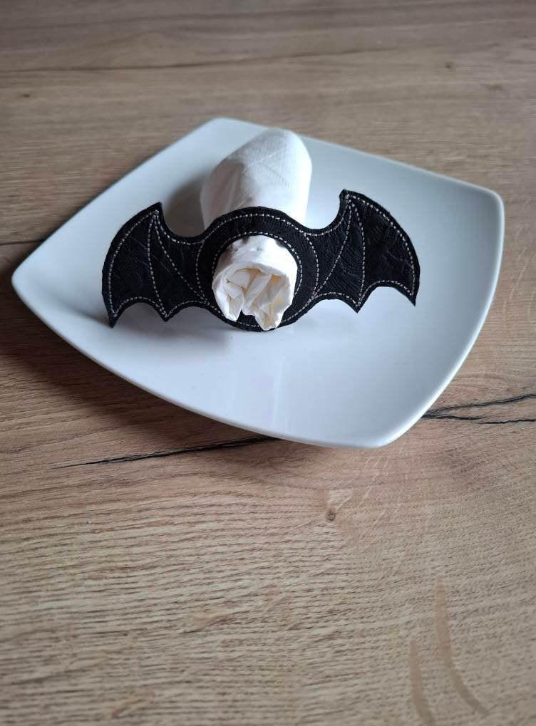 Stickdatei - Serviettenring Fledermaus - Sewando