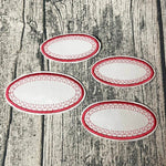 12x Stickdatei beschreibbare Aufkleber Sterne - Sewando