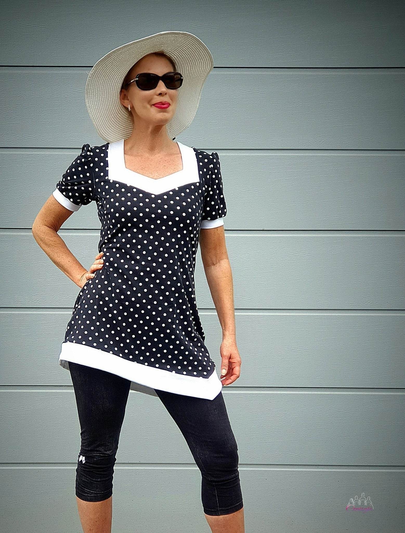 Schnittmuster Malina Damen – Shirt, Longshirt & Kleid Gr. 32–48 - Sewando