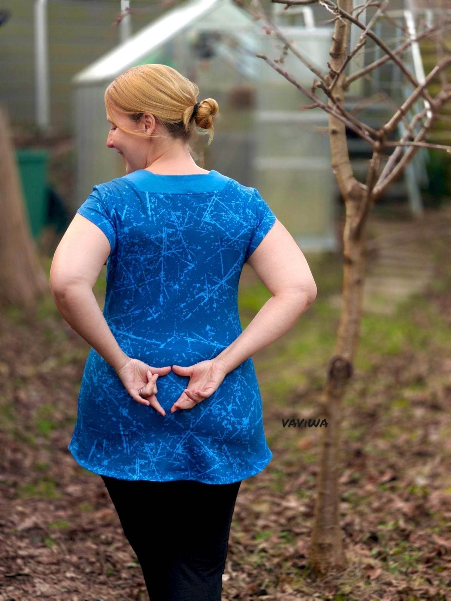 Schnittmuster Malina Damen – Shirt, Longshirt & Kleid Gr. 32–48 - Sewando