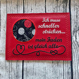 5x Stickdatei "schneller stricken" ITH plus Solotext
