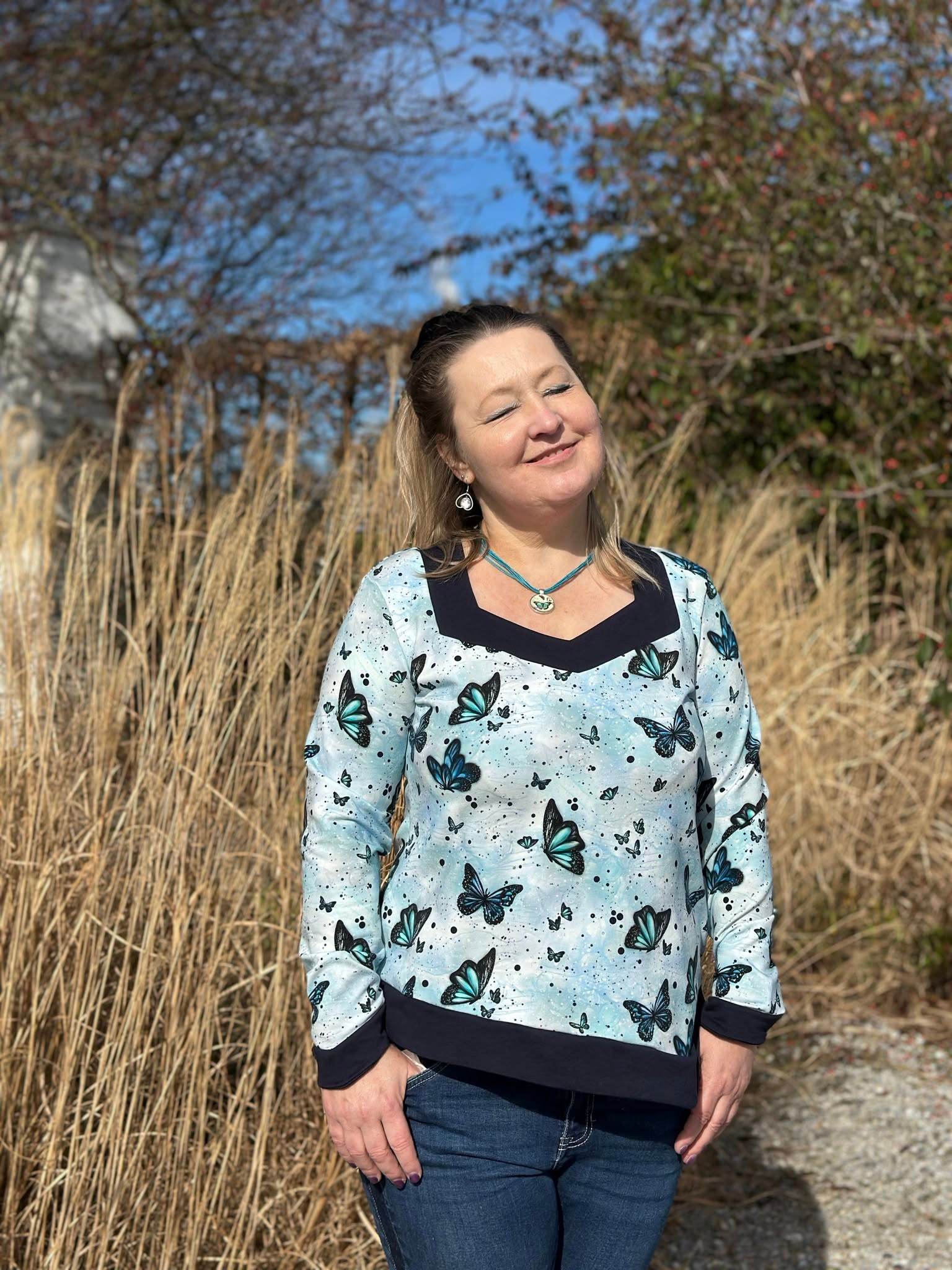 Schnittmuster Malina Damen – Shirt, Longshirt & Kleid Gr. 32–48 - Sewando