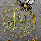 Stickdatei - Bienen-Monogramme A-Z - Sewando