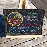 5x Stickdatei "schneller stricken" ITH plus Solotext