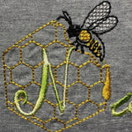 Stickdatei - Bienen-Monogramme A-Z - Sewando