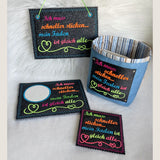 5x Stickdatei "schneller sticken" ITH und Solotext