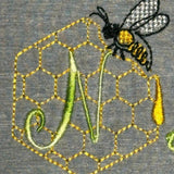 Stickdatei - Bienen-Monogramme A-Z - Sewando