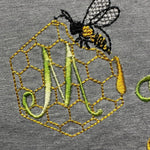 Stickdatei - Bienen-Monogramme A-Z - Sewando