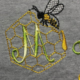 Stickdatei - Bienen-Monogramme A-Z - Sewando