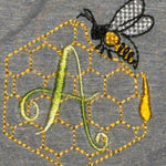 Stickdatei - Bienen-Monogramme A-Z - Sewando