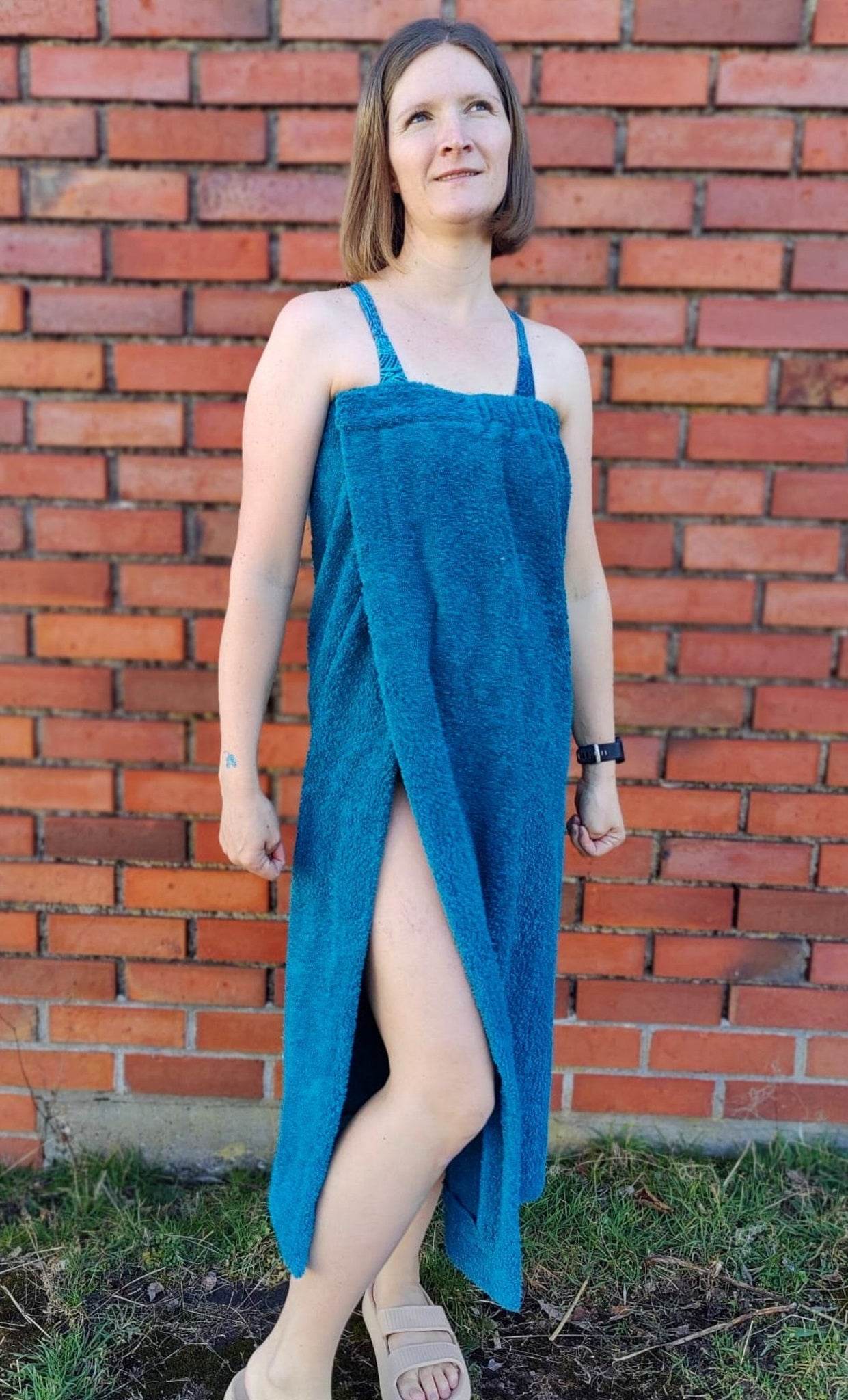 Schnittmuster *Bath Towel Set Splash Adults* Saunakilt, Handtuchturban Gr. 30/32 - 54/56 - Sewando
