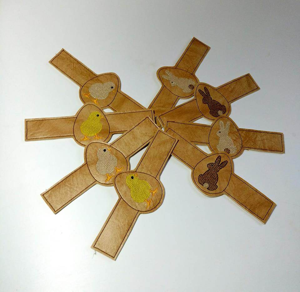 Stickdatei - Serviettenringe Ostern (2 Verschluß-Möglichkeiten / 16 Motive) - Sewando