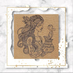 Elfe Magie Zauber Redwork 5 Größen ab 13x18 Stickdatei - Sewando