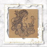 Elfe Magie Zauber Redwork 5 Größen ab 13x18 Stickdatei - Sewando