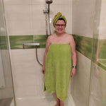 Schnittmuster *Bath Towel Set Splash Adults* Saunakilt, Handtuchturban Gr. 30/32 - 54/56 - Sewando