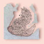 Stickdatei Fuchs Redwork Niceline 5 Größen ab 10x10 - Sewando
