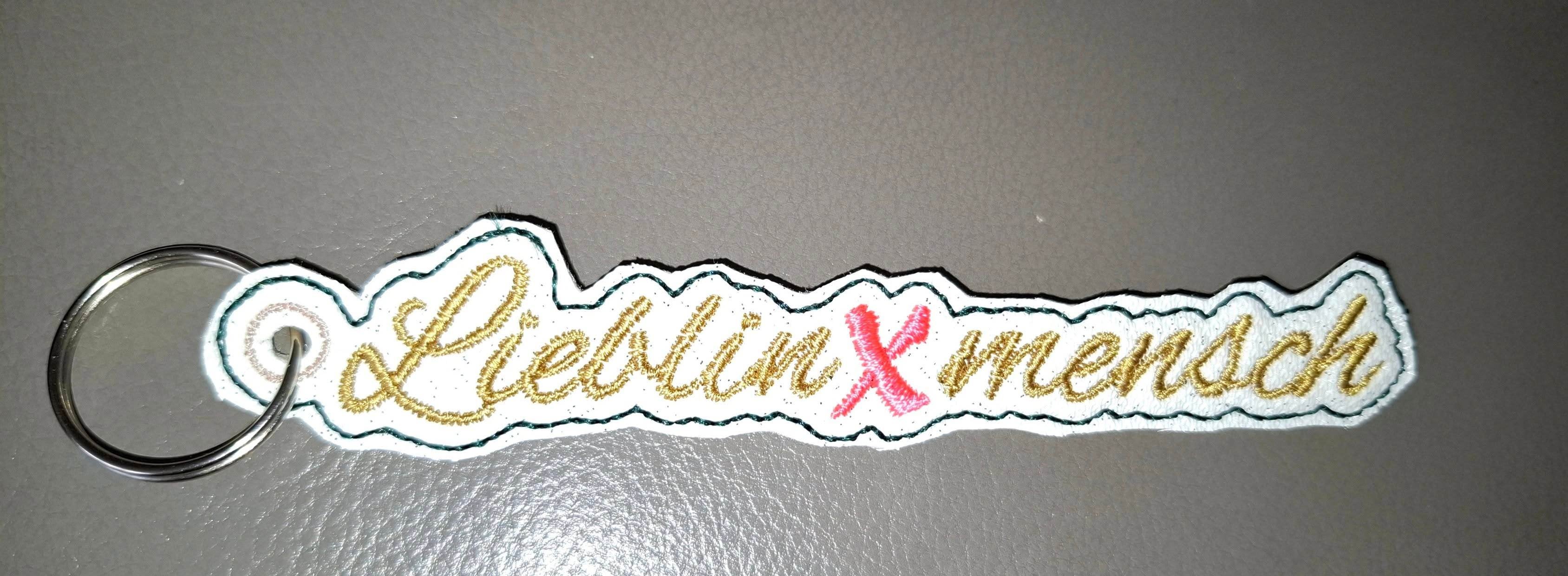 Stickdatei - Anhänger LieblinXmensch - Sewando