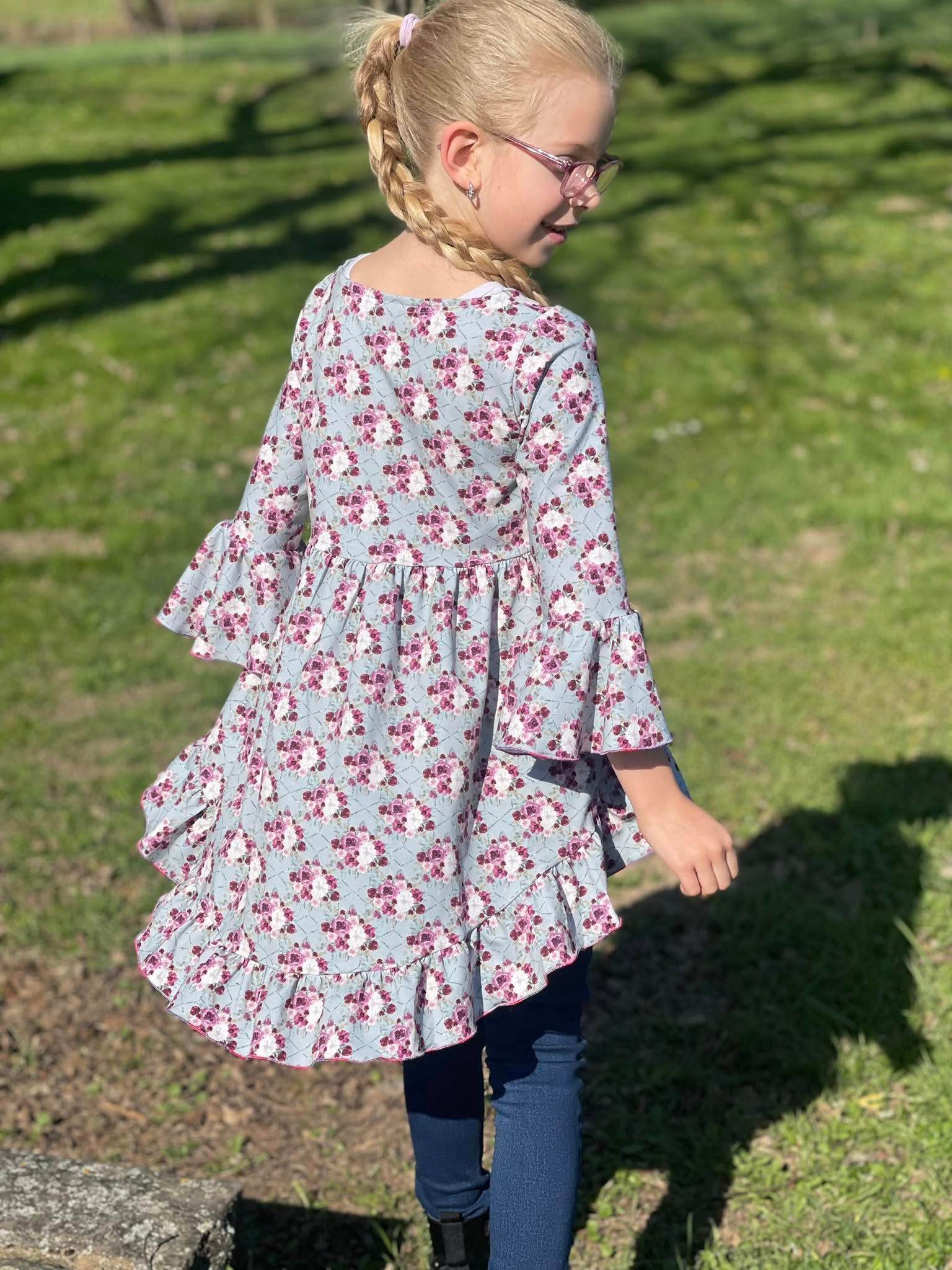 Schnittmuster *Little Swing Tunika / Kleid* JERSEY Gr. 74-176 - Sewando