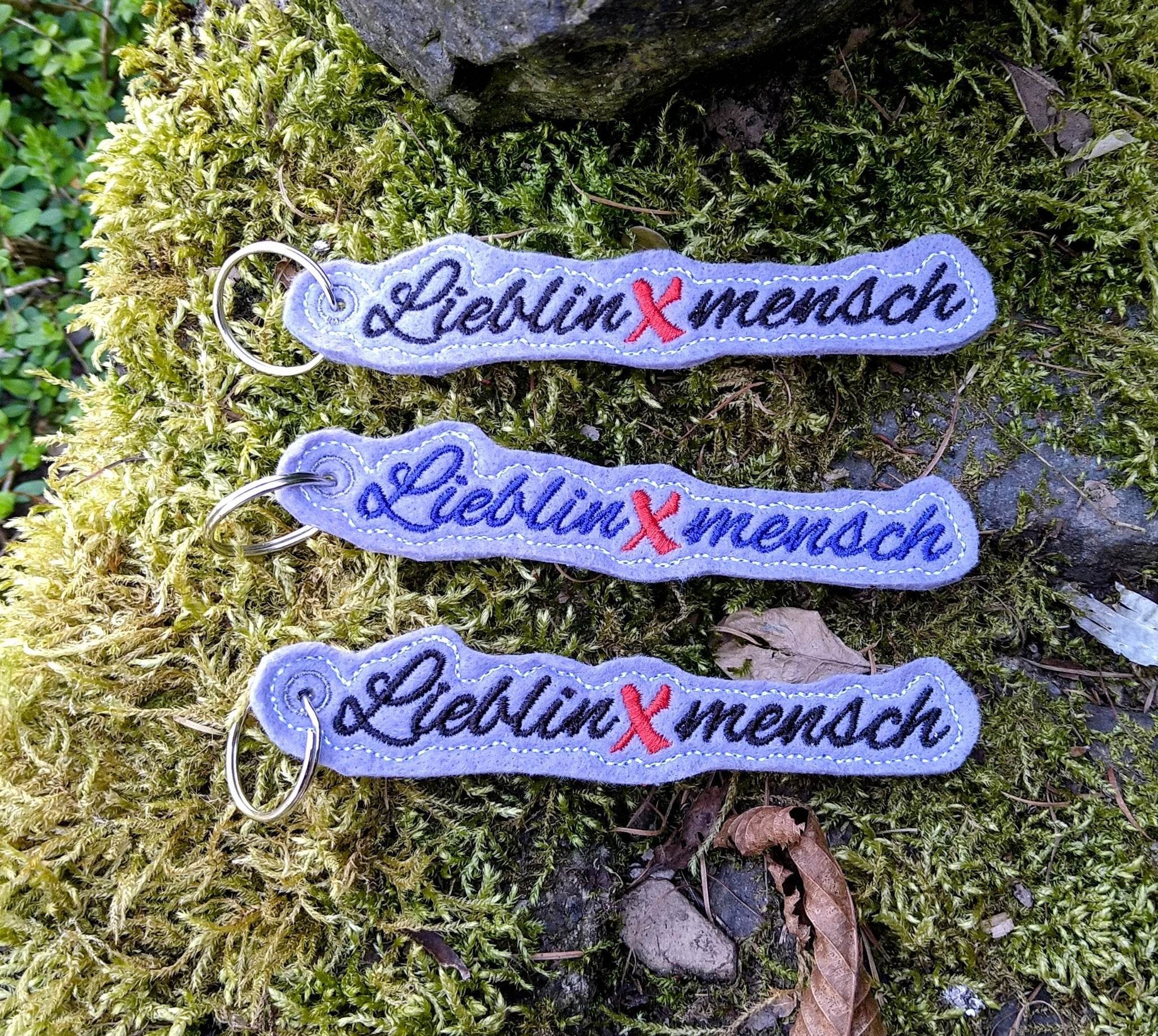 Stickdatei - Anhänger LieblinXmensch - Sewando