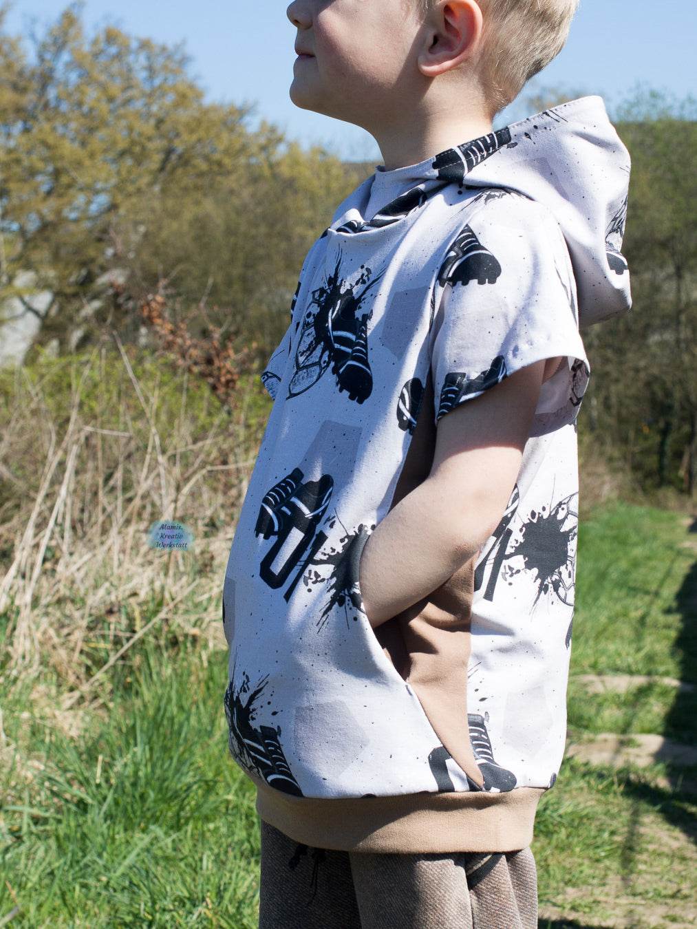 Täschli-Pulli, Schnittmuster Grösse 50-164 - Sewando