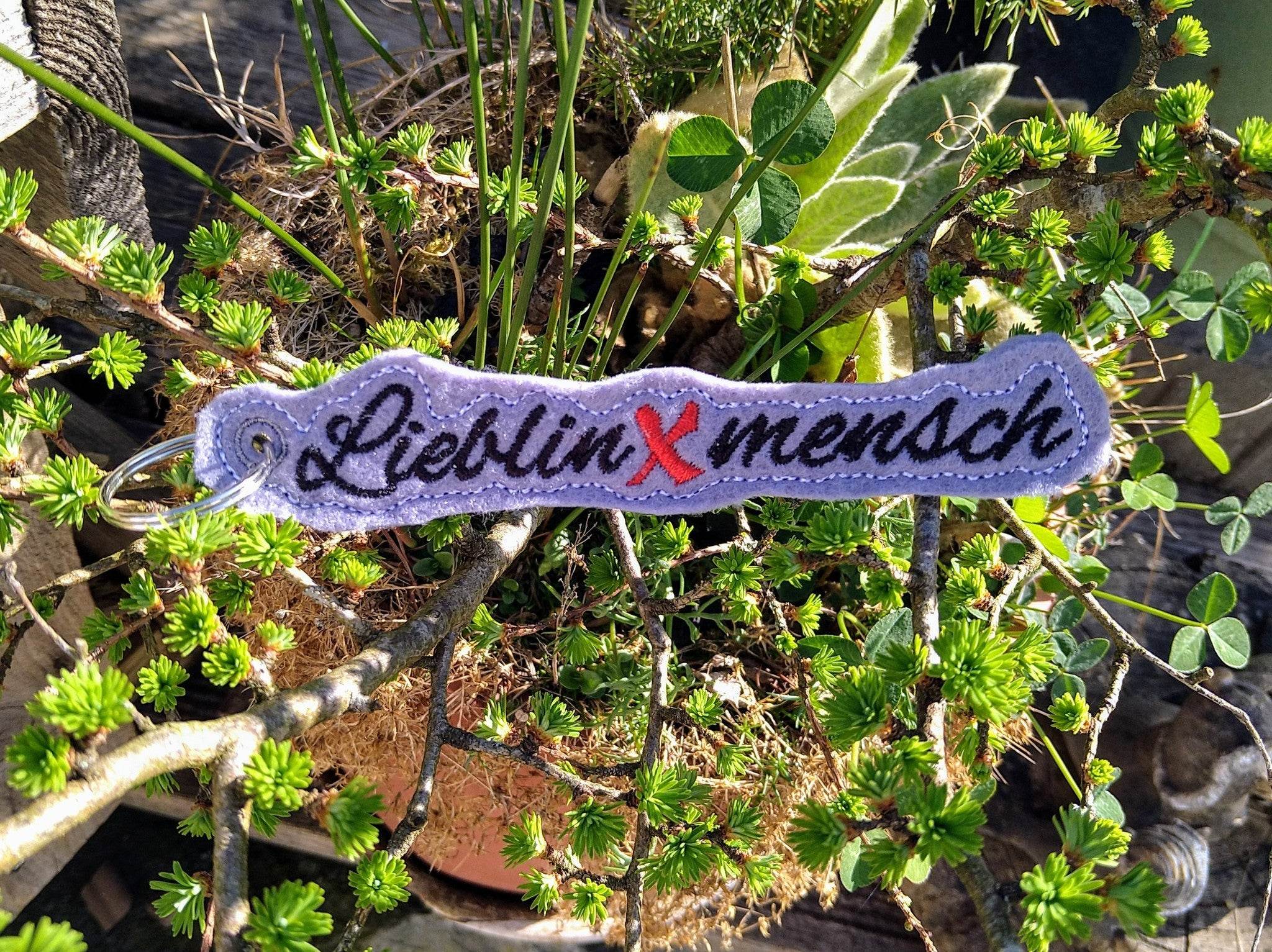 Stickdatei - Anhänger LieblinXmensch - Sewando