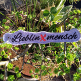 Stickdatei - Anhänger LieblinXmensch - Sewando