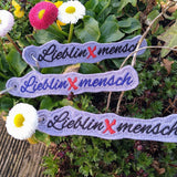 Stickdatei - Anhänger LieblinXmensch - Sewando