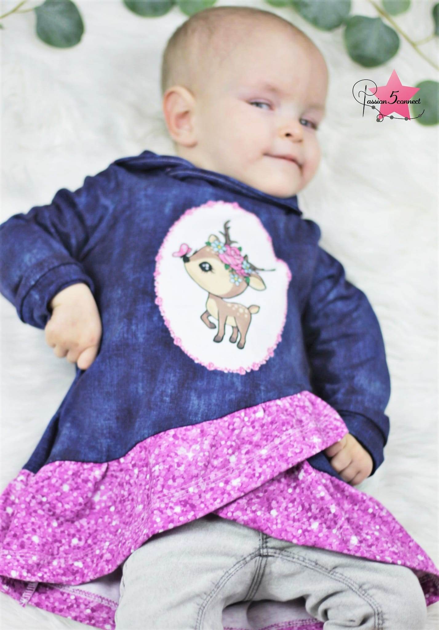 Schnittmuster Aya Pullover Kleid Gr. 80 bis 152 - Sewando