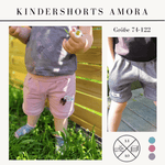 Schnittmuster Sommerhose Shorts für Kinder Amora Gr. 74-122 - Sewando