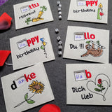 Stickdatei-Set "12 Hüllen für Haselnusstafeln"