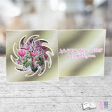Digiset tränendes Herz Sublimation, Digistamp, Digipapier