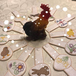Stickdatei - Serviettenringe Ostern (2 Verschluß-Möglichkeiten / 16 Motive) - Sewando