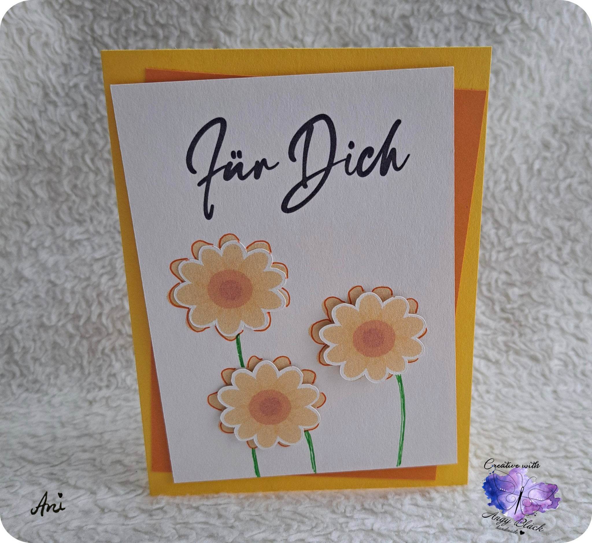 Plotterdatei Digiset Aquarell Blume, elegantes und schlichtes Blumenset - Sewando