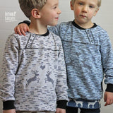 Sweatie Sweatpullover mit coolen Teilungen und Taschen - C: Familien-Sparpaket für 69cm-140cm Körpergröße - Sewando