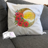 Digiset Mandala Mond mit Mohn, Digipapier, Digistamp