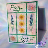 Plotterdatei Digiset Aquarell Blume, elegantes und schlichtes Blumenset - Sewando