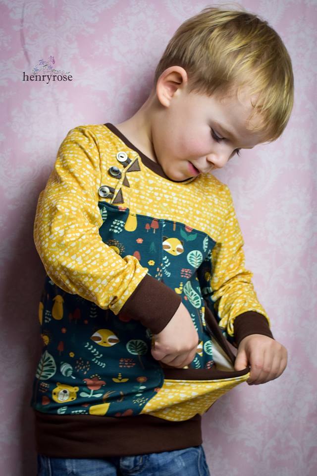 Sweatie Sweatpullover mit coolen Teilungen und Taschen - C: Familien-Sparpaket für 69cm-140cm Körpergröße - Sewando