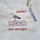 Stickdatei - Spruch "Lieber MEER als weniger"