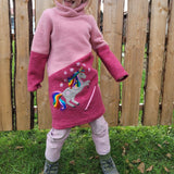"Winter-Hoodie/Winter-Kleid" ein Schnittmuster in den Größen  80-170