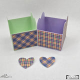 Digipapier-Set #121 (rot, orange, gelb, grün, blau) zum drucken, sublimieren und basteln - Sewando