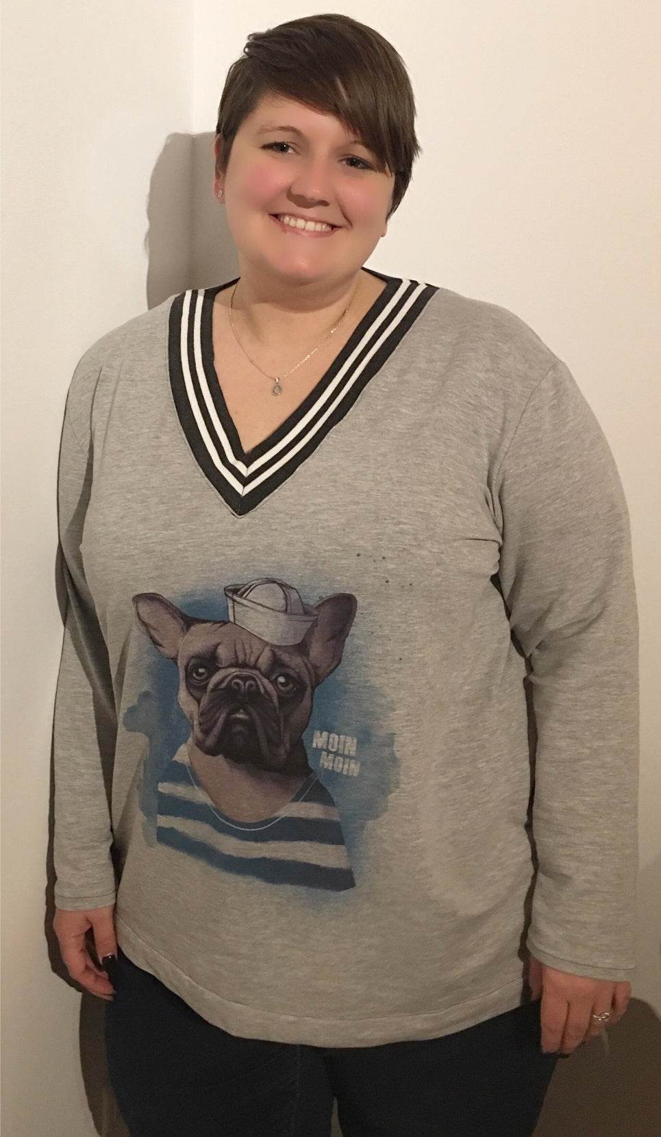 Basic-Pulli 'V-NECK' Schnittmuster+Nähanleitung Gr. 44 - 58 | BU 103-141 : - Sewando