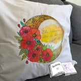 Digiset Mandala Mond mit Mohn, Digipapier, Digistamp