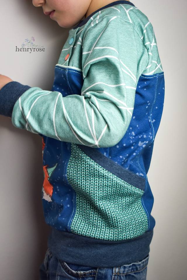 Sweatie Sweatpullover mit coolen Teilungen und Taschen - C: Familien-Sparpaket für 69cm-140cm Körpergröße - Sewando
