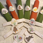 Stickdatei - Serviettenringe Ostern (2 Verschluß-Möglichkeiten / 16 Motive) - Sewando